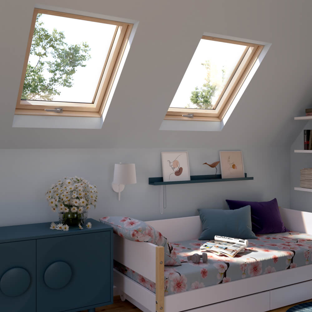 RoofLITE+ Solid Pine instalación