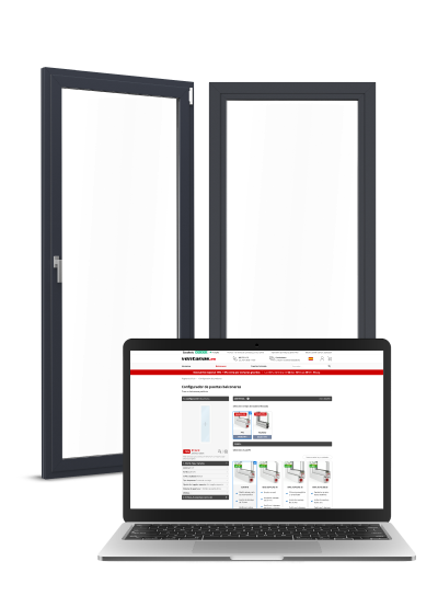 Puerta balconera de aluminio