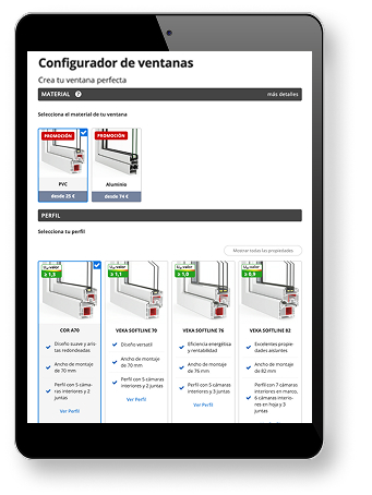 Configurador de ventanas Configurador de ventanas