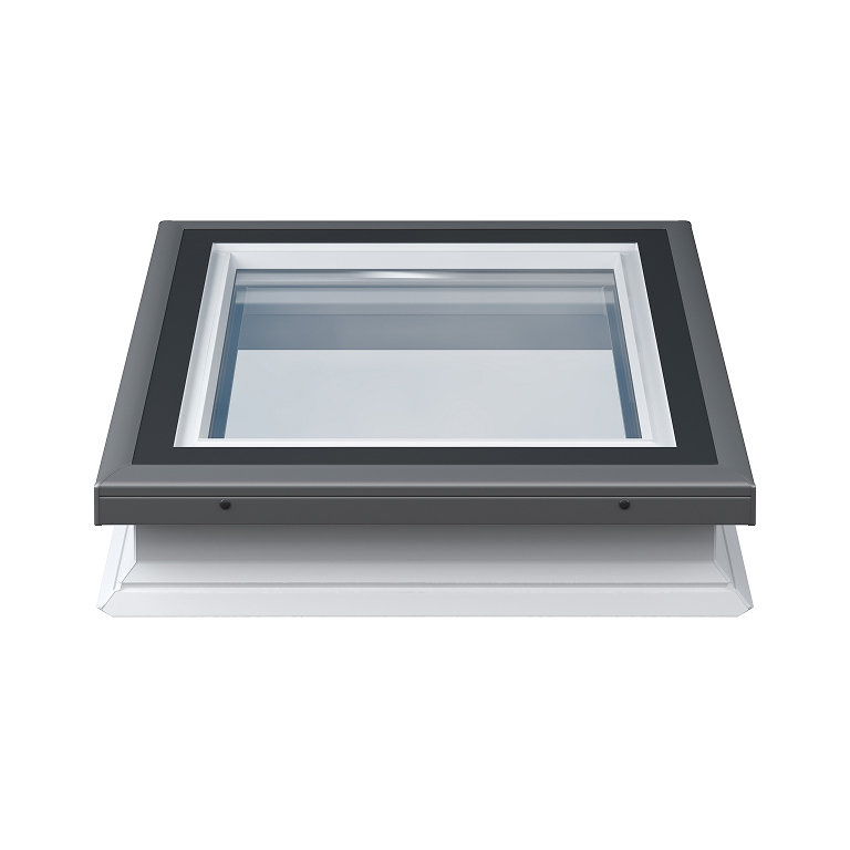 Claraboya fija para techo plano – vista frontal