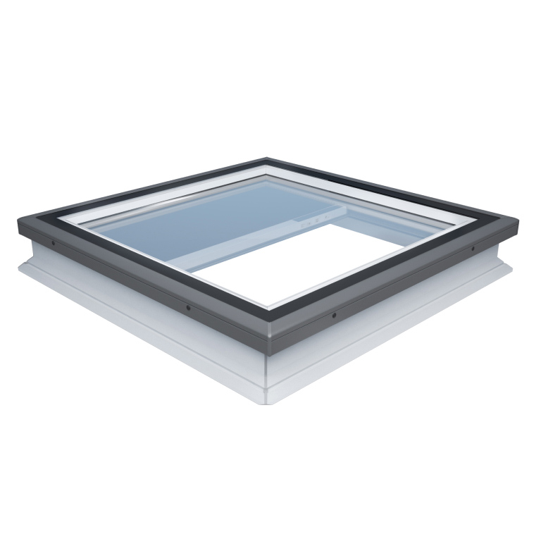 Claraboya para techo plano con estor interior