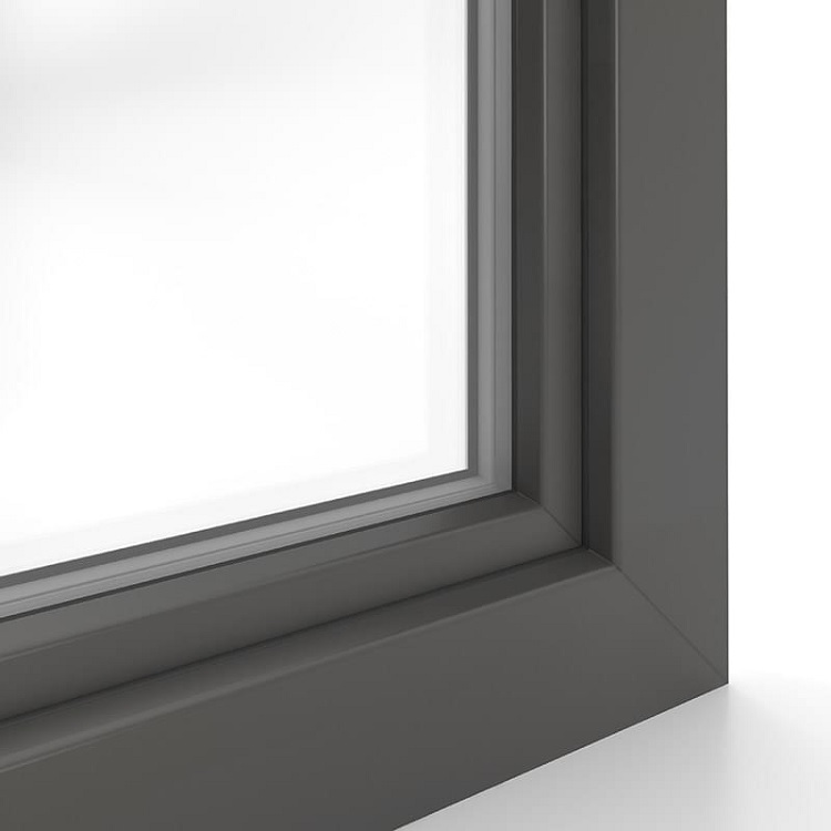 Estructura de arena gris basáltica para ventanas de PVC