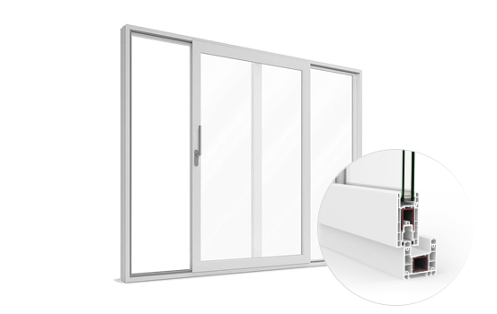Corredera balconera PVC
