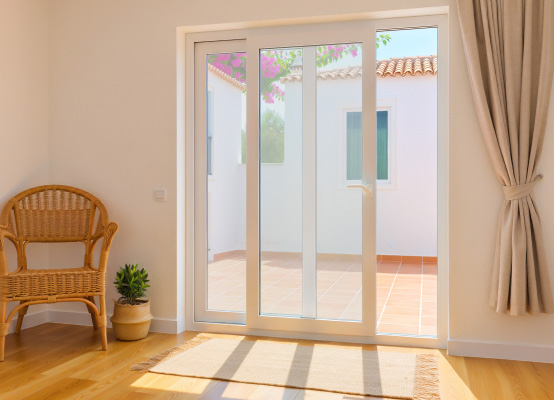 Balconera corredera con 2 hojas