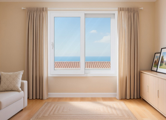 Ventana corredera instalada en salón, permite entrada de luz natural y ventilación con diseño moderno y funcional Ventana corredera instalada en salón, permite entrada de luz natural y ventilación con diseño moderno y funcional