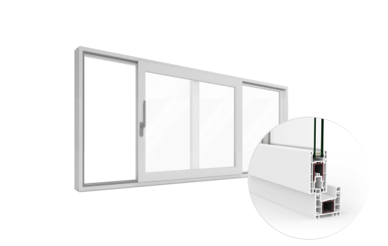 Corredera ventana PVC