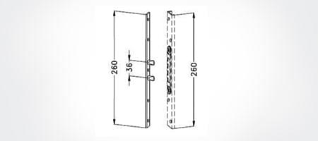 Cinta de protección lateral para puertas de entrada de PVC