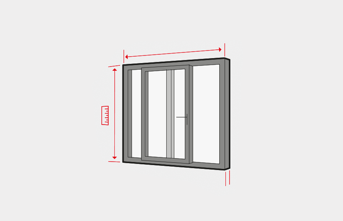 Medir puerta corredera elevable