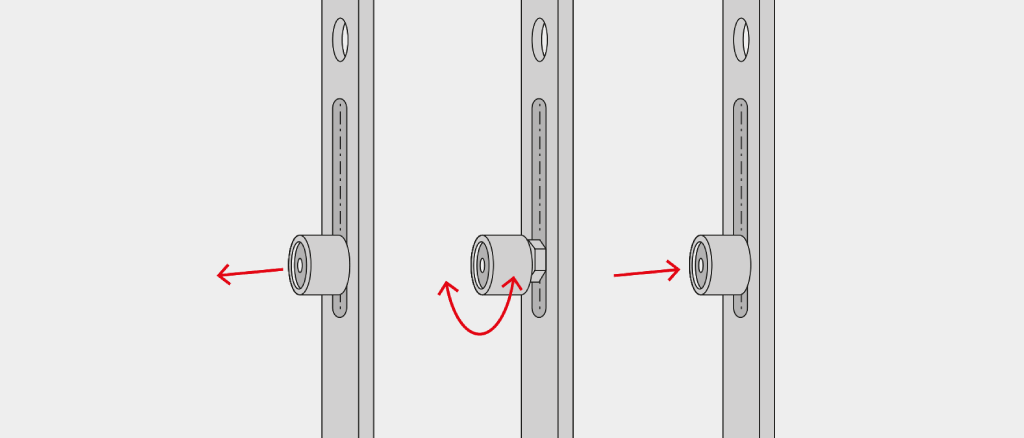 Ajuste de la presión de contacto de una puerta para patio