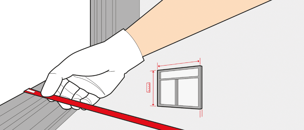 Cómo medir una ventana