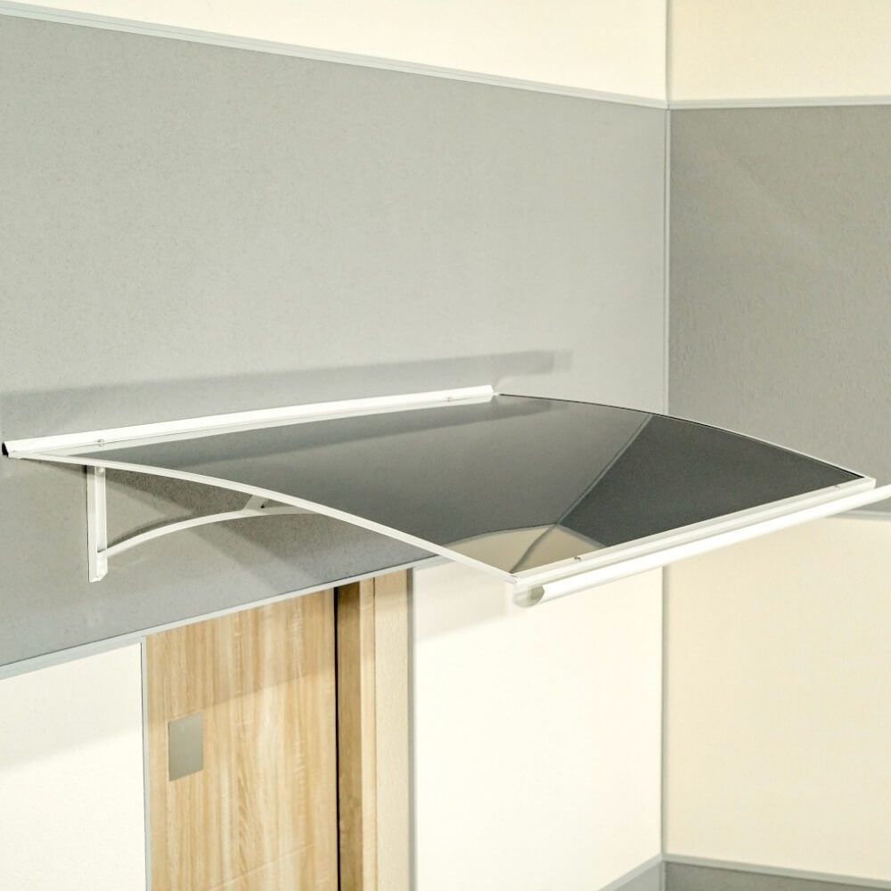 Marquesina Gijón - color blanco instalada