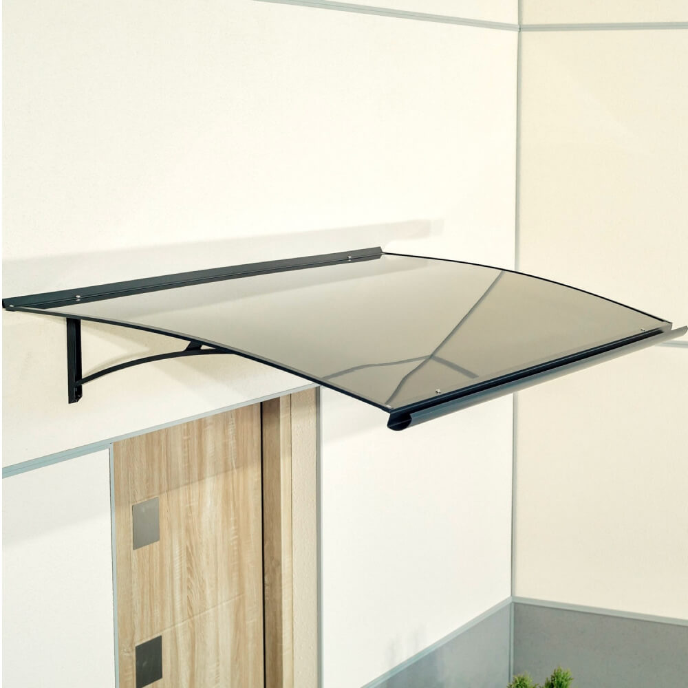 Marquesina Gijón - color antracita instalada