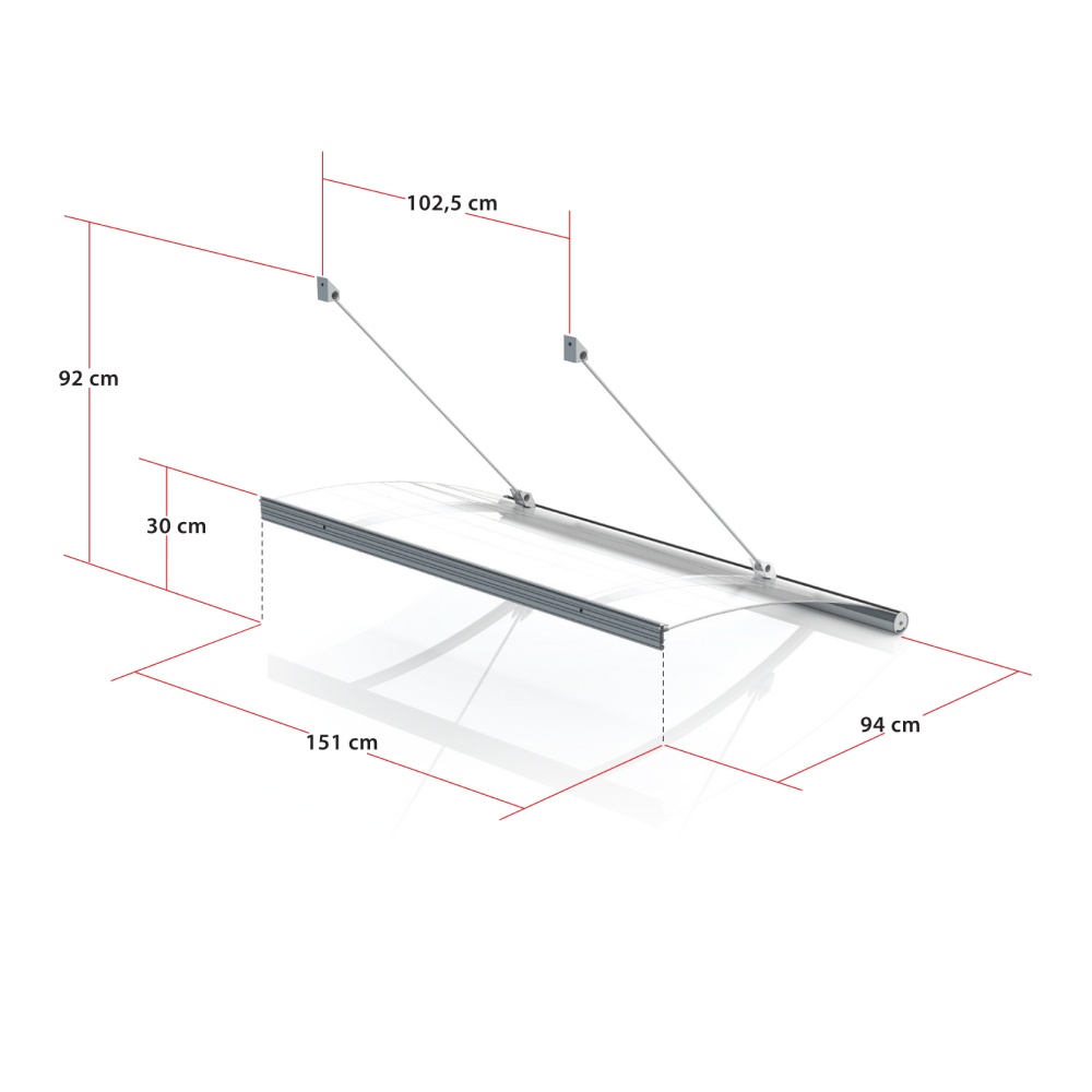 Marquesina Granada - dimensiones