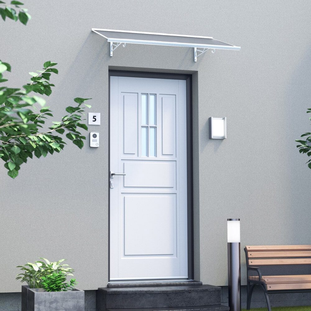 Marquesina Las Palmas blanca instalada