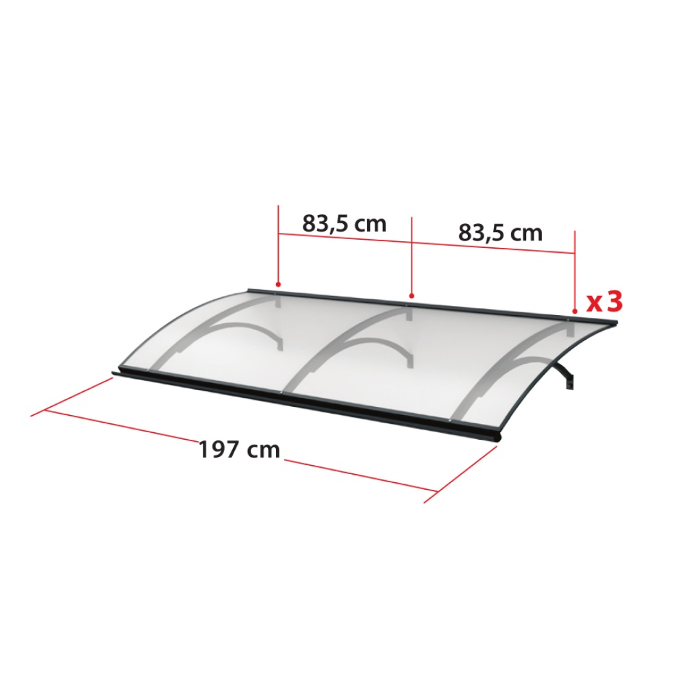 Marquesina Murcia dimensiones