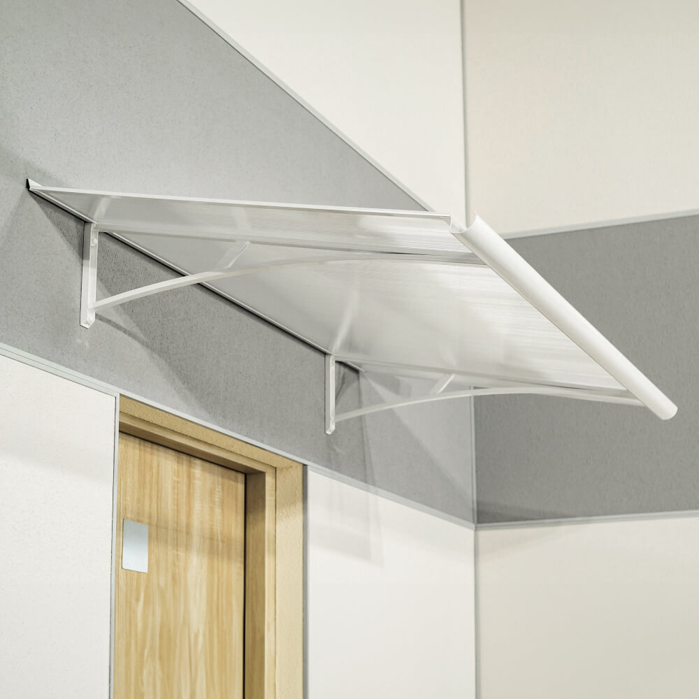 Marquesina Palma lateral color blanco