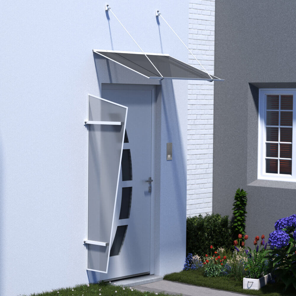 Panel lateral Tarragona con marquesina color blanco