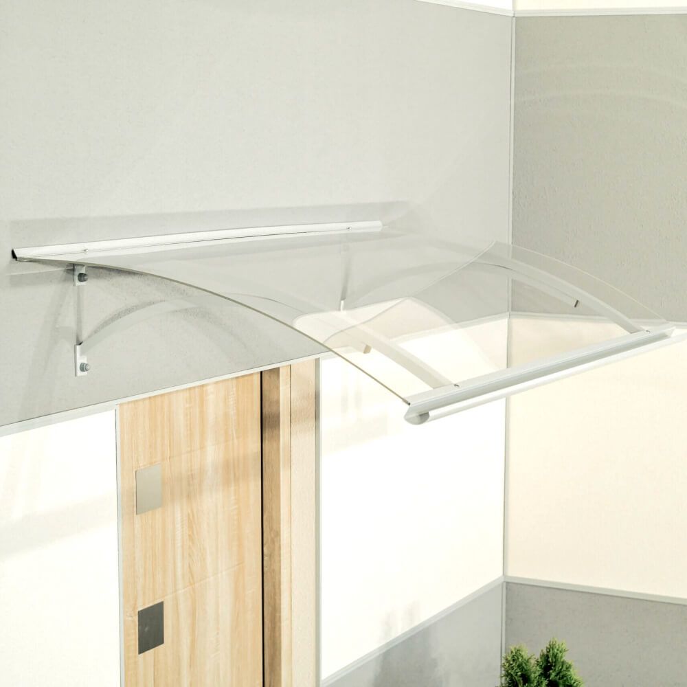 Marquesina Vitoria - color blanco vista lateral