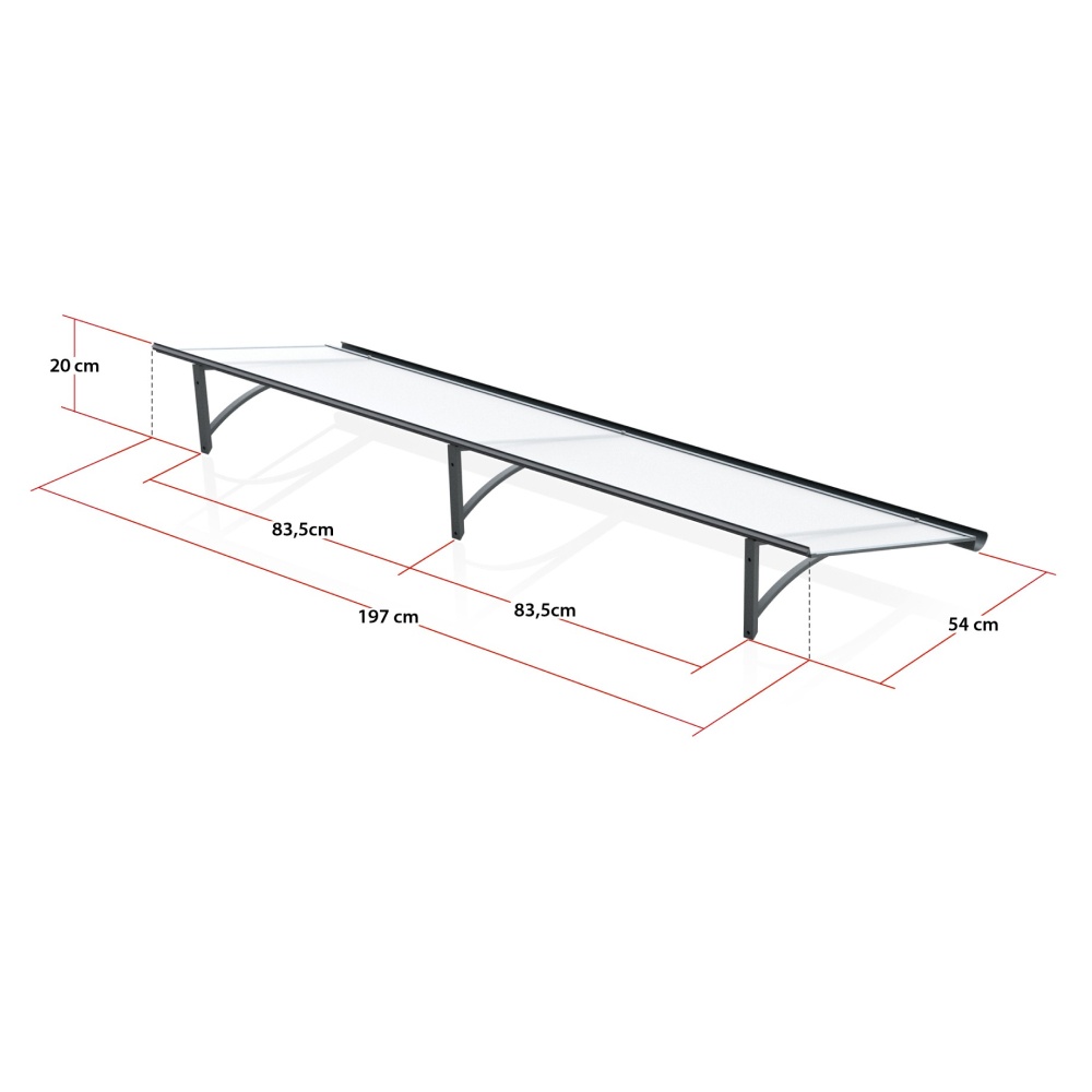 Marquesina Zaragoza dimensiones 197