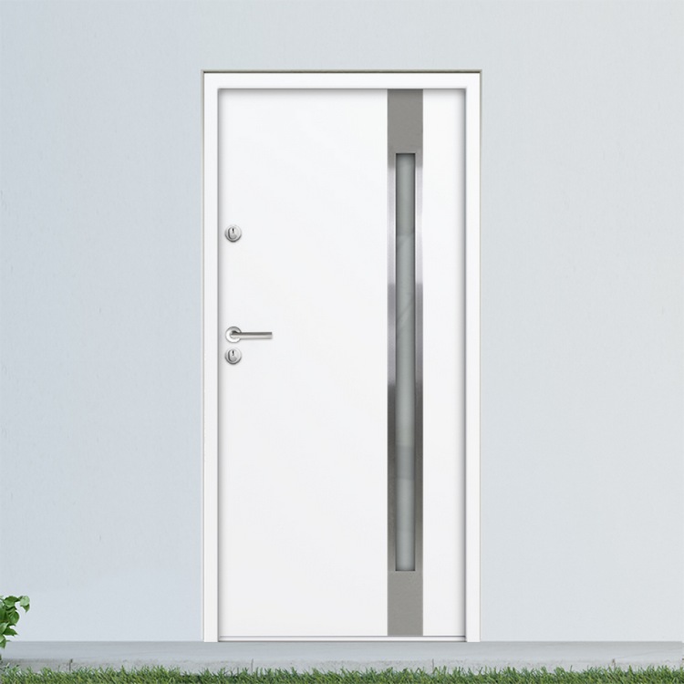 Puerta trasera en blanco