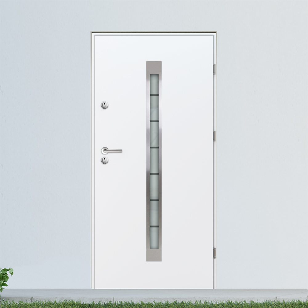 Puerta trasera Santa Pola en blanco