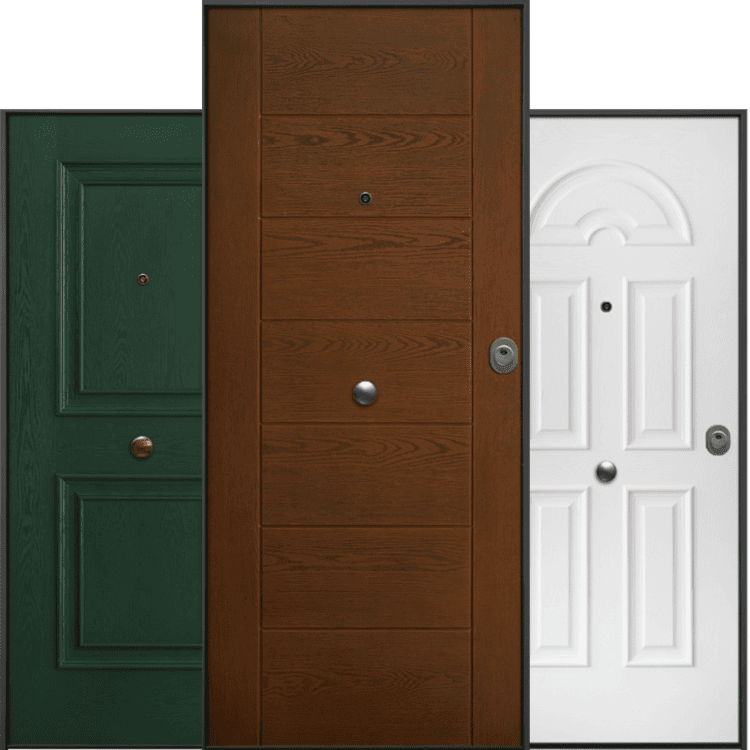 Puerta acorazada fibra de vidrio