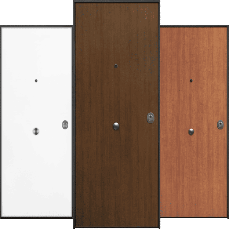 Puerta acorazada laminada