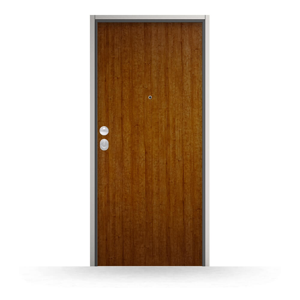 Puerta acorazada modelo Altea color sapelly
