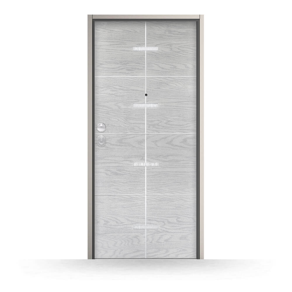 Puerta acorazada modelo Benidorm blanco