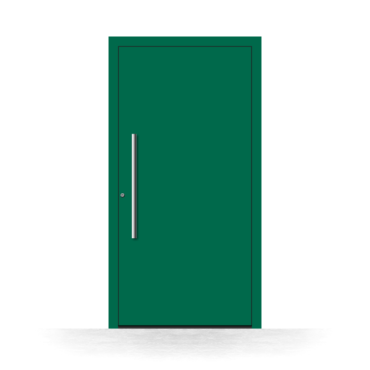 Puerta de entrada verde