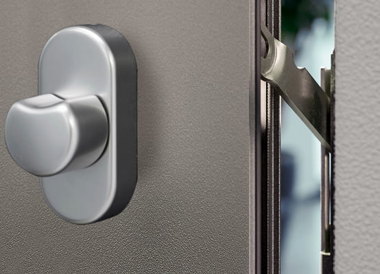 opciones seguridad puerta de entrada de aluminio