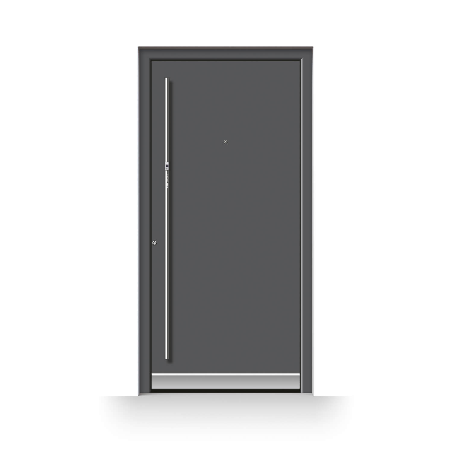 Puerta de entrada modelo Valencia con escáner de huellas dactilares y mirilla
