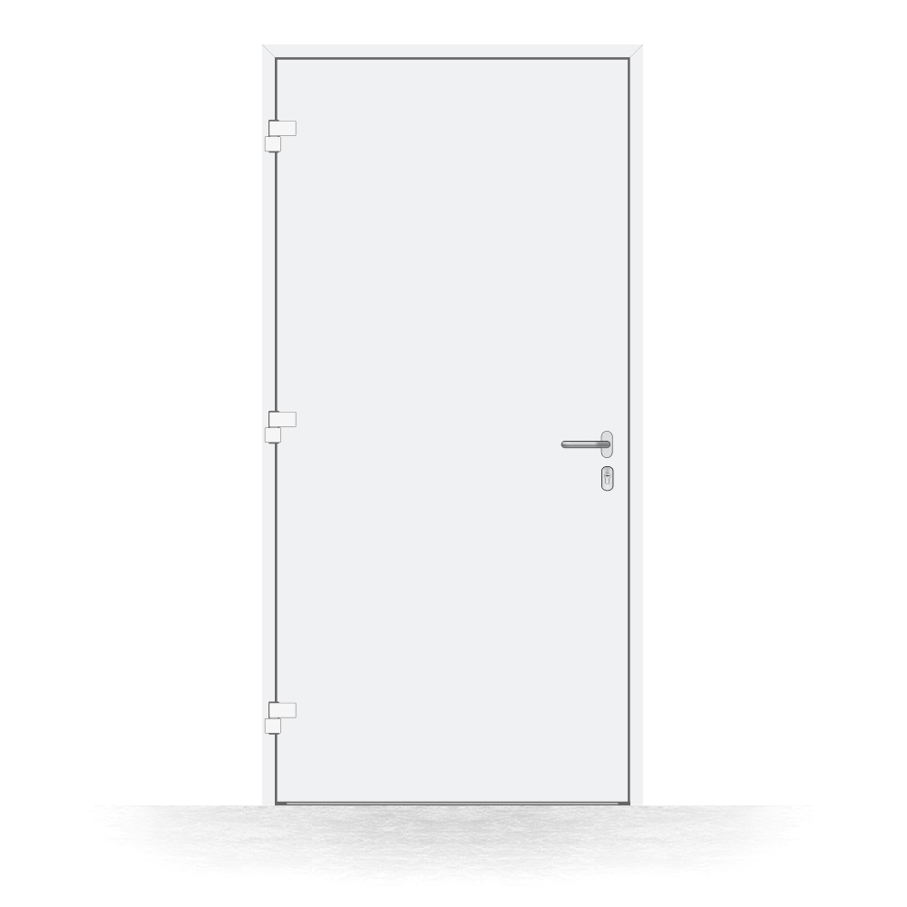 Puerta de entrada de aluminio BASIC Avilés interior