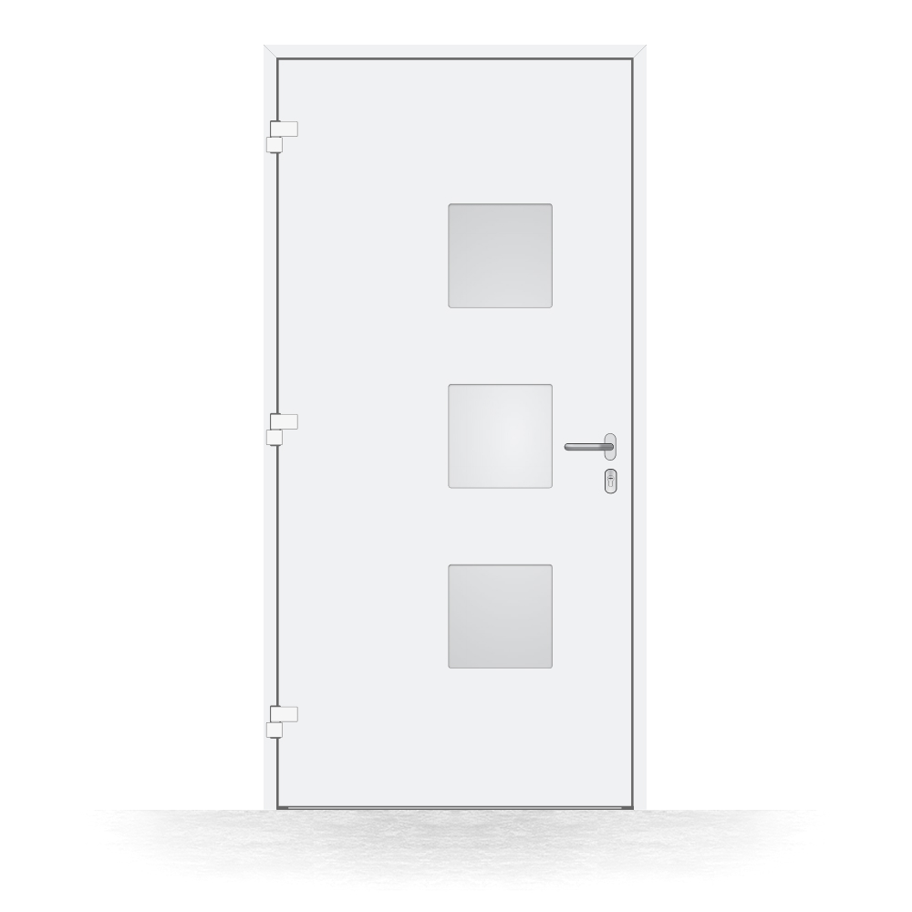 Puerta de entrada de aluminio BASIC Benalmádena interior