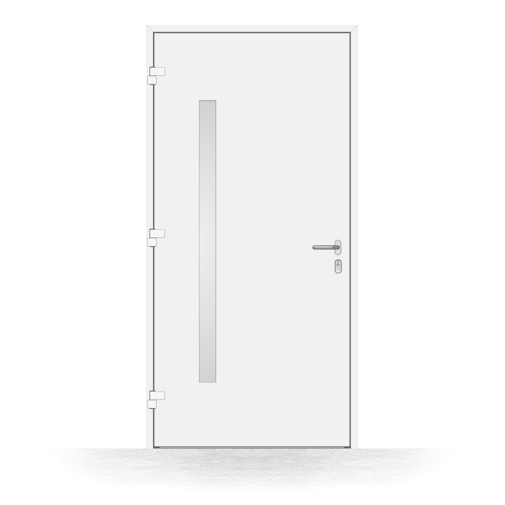 Puerta de entrada de aluminio BASIC Castelldefells interior