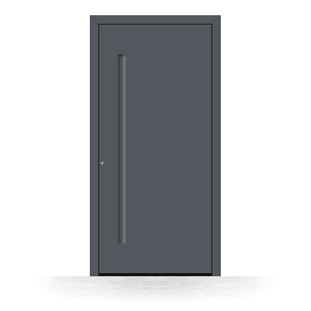 Puerta de entrada de aluminio BASIC Ciudad Real exterior