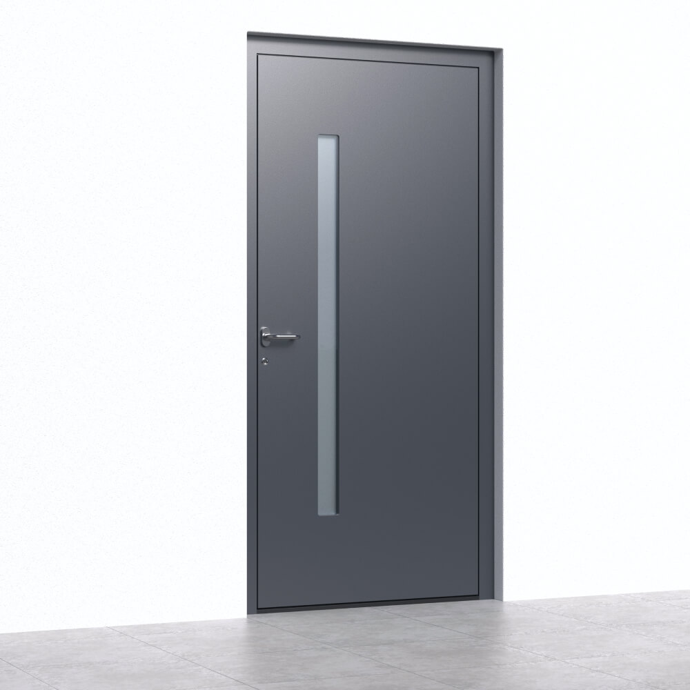 Puerta de entrada de aluminio BASIC Estepona render