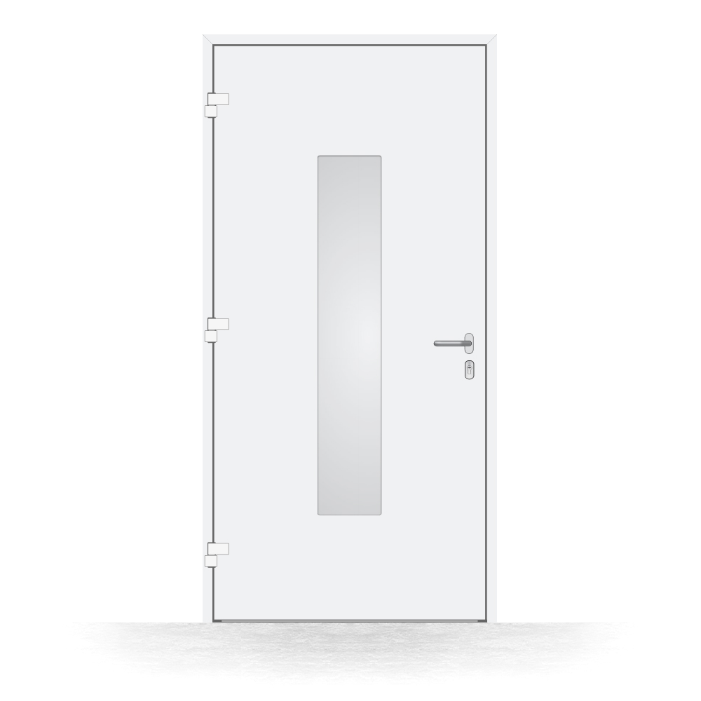 Puerta de entrada de aluminio BASIC Majadahonda interior