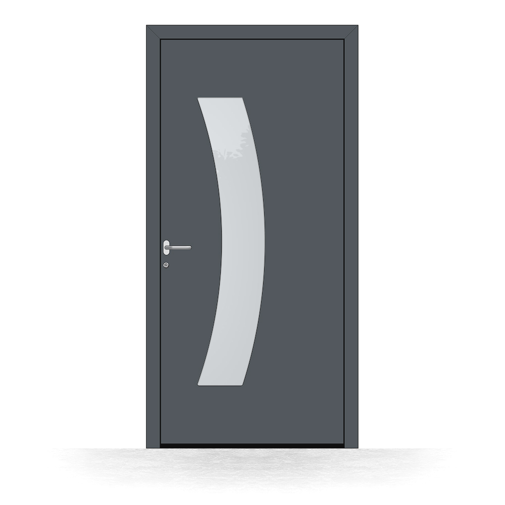 Puerta de entrada de aluminio BASIC Ponferrada exterior