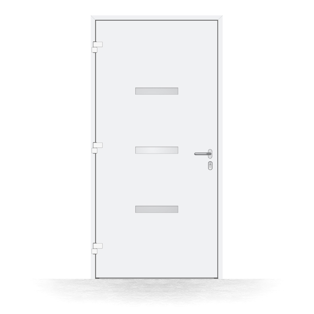 Puerta de entrada de aluminio BASIC Sagunto interior