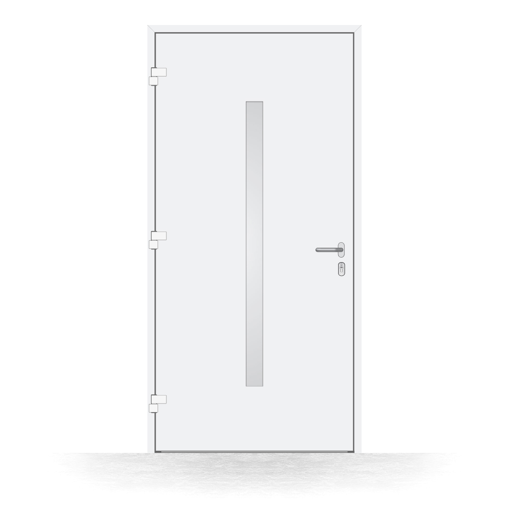 Puerta de entrada de aluminio BASIC Torremolinos interior