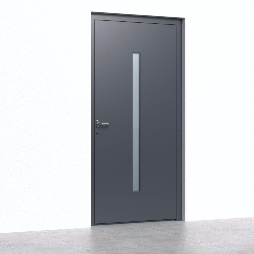 Puerta de entrada de aluminio BASIC Torremolinos render