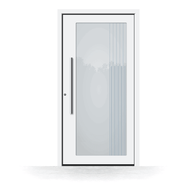 Puerta de entrada modelo Alcorcón en blanco