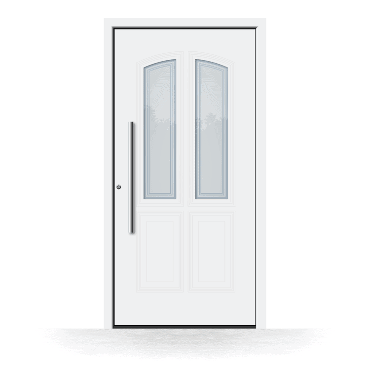 Puerta de entrada modelo Fuenlabrada en blanco