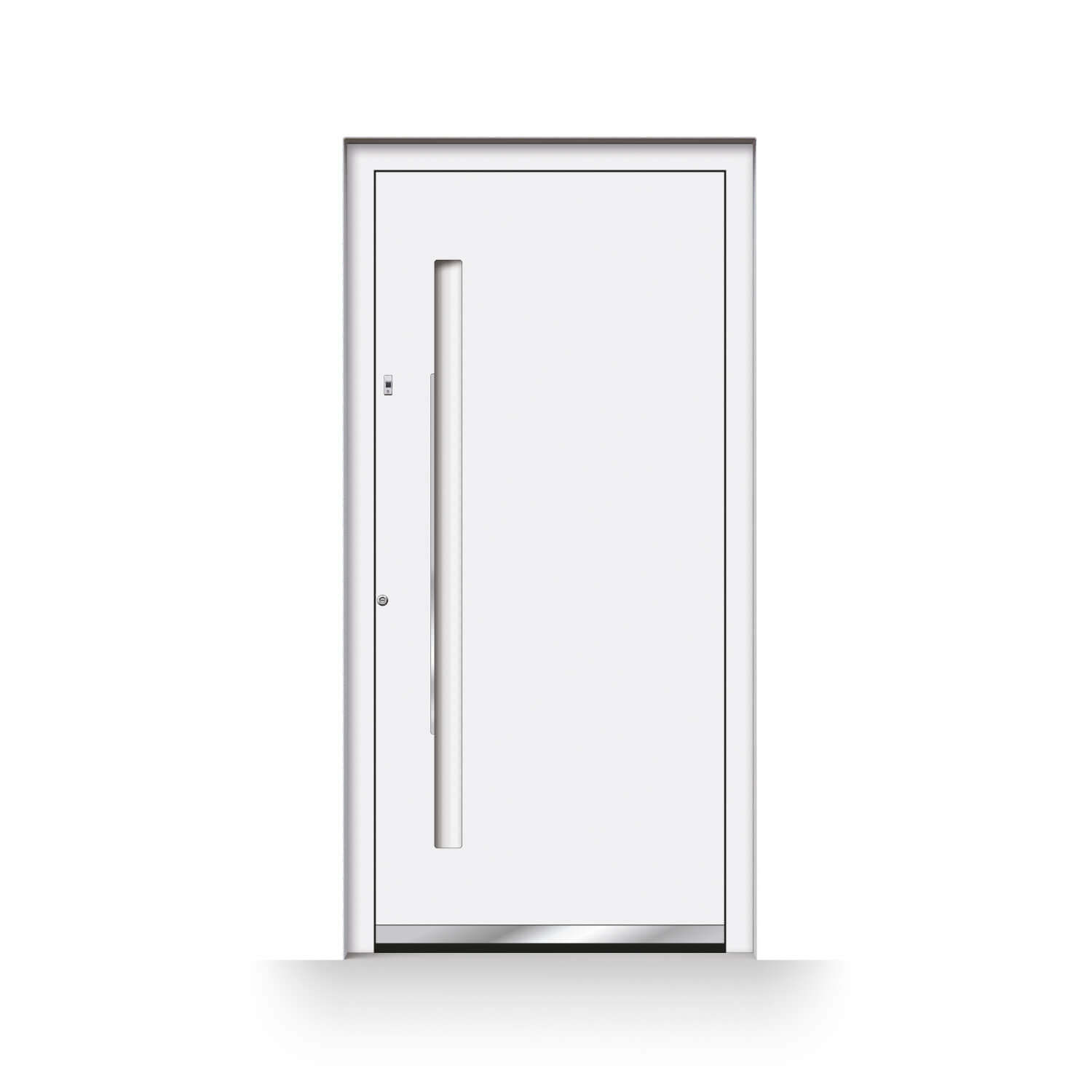 Puerta de entrada modelo Gijón en blanco