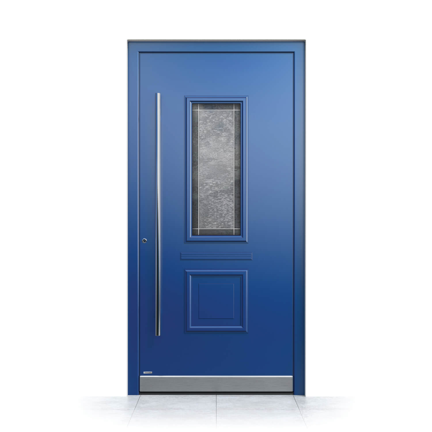 Puerta de entrada modelo Huelva en azul