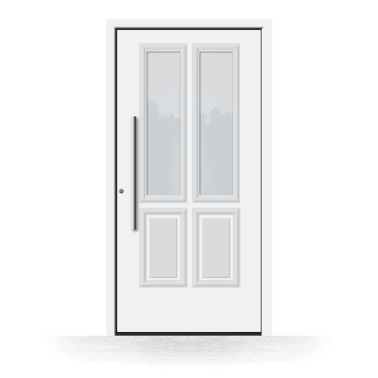 Puerta de entrada modelo Huelva en blanco