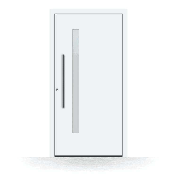 Modelo de puerta de entrada Jerez de la Frontera en blanco