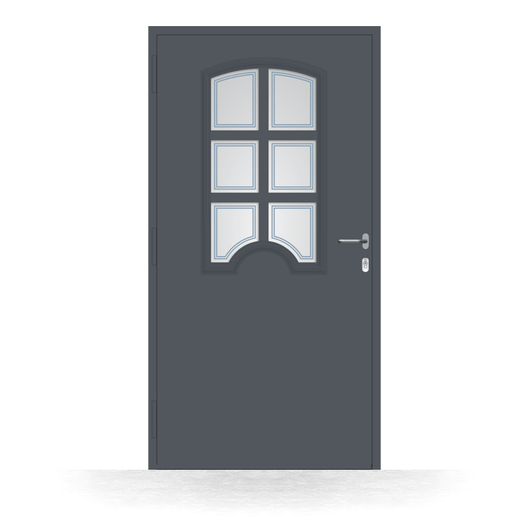 Puerta de entrada de aluminio Lérida