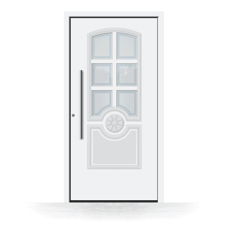 Puerta de entrada modelo Lérida en blanco